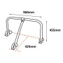 Arceau de parking ø60mm pieds zingués