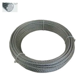 100m PVC cable acier 2mm rouge couleur 1x7 gaine corde de