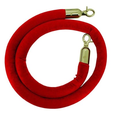 Cordon velours rouge | ø32mm Longueur 1,60m
