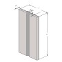 Mousse de protection d'angle adhésive | 400x(2x75)x25mm