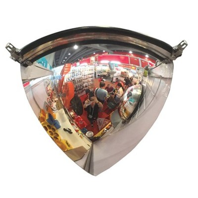 Miroir de sécurité 1/8 sphère | Polycarbonate | Vision 90°