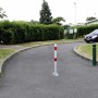 Poteau anti-circulation rabattable accès pompier | H930mm