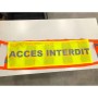 Tissu "ACCES INTERDIT" pour barrière ENR200