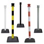 Poteau de balisage PVC monobloc | ø50 - H950 mm