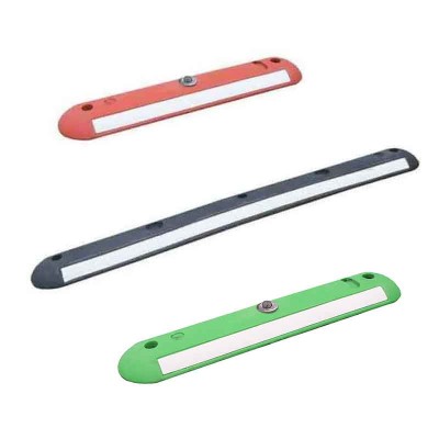 Séparateur de voie franchissable caoutchouc | 3 longueurs