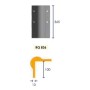 Protection d'angle arrondie 90° caoutchouc | 365x99x99mm
