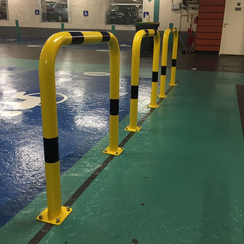 Barrière de sécurité industrielle jaune noire diam.40 mm - Parkimat