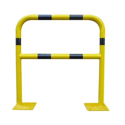 Barrière piétonne garde corps acier galvanisé peint | À platine | ø40mm