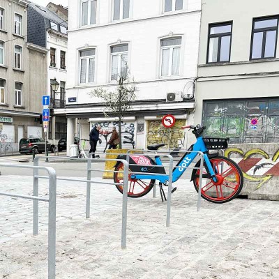 Epingle à vélo galvanisé | À sceller | 1500xH1050mm