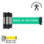 Wall Mounted Retractable Barrier EMERGENCY EXIT 50mm VISO | Inside | 2