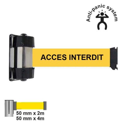 copy of Wall Mounted Retractable Barrier EMERGENCY EXIT 50mm VISO | Inside | 2