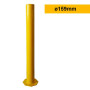 Poteau de protection acier jaune à platine | ø159 - H1550mm