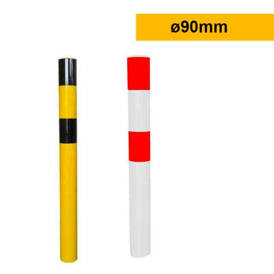 Poteau de protection acier à sceller | ø90 - H800mm